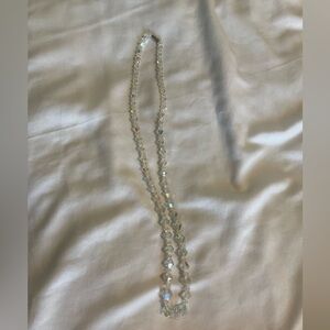 Vintage Dazzling Acrylic clear Necklace